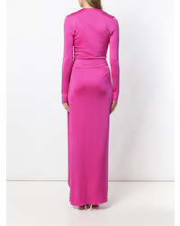 Ярко-розовое вечернее платье от Alexandre Vauthier