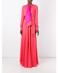 Ярко-розовое вечернее платье от Lanvin