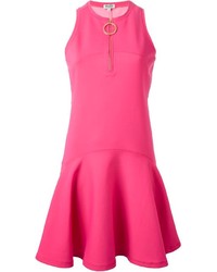 Ярко-розовое коктейльное платье от Kenzo