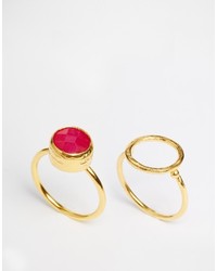 Ярко-розовое кольцо