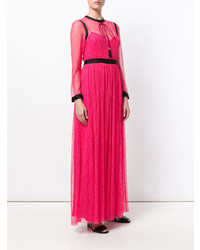 Ярко-розовое кружевное вечернее платье от Philosophy di Lorenzo Serafini