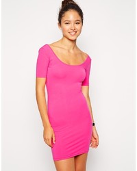 Ярко-розовое облегающее платье от American Apparel