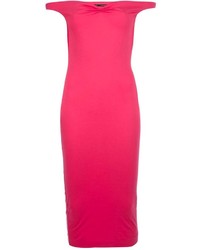 Ярко-розовое облегающее платье от Dsquared2