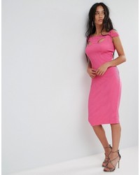 Ярко-розовое облегающее платье от Asos