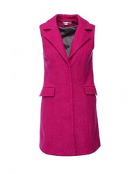 Ярко-розовое пальто без рукавов от Tutto Bene