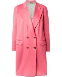 Женское ярко-розовое пальто от Alberto Biani
