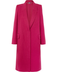 Женское ярко-розовое пальто от Alexander McQueen