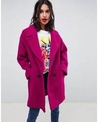Женское ярко-розовое пальто от ASOS DESIGN
