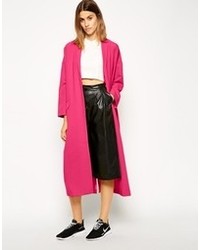 Женское ярко-розовое пальто от Asos