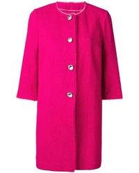 Женское ярко-розовое пальто от Ermanno Scervino