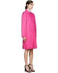 Женское ярко-розовое пальто от Dsquared2