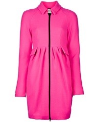 Женское ярко-розовое пальто от Gianluca Capannolo