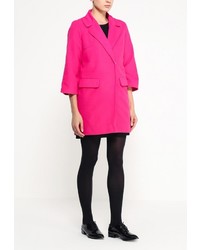 Женское ярко-розовое пальто от LAMANIA