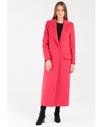 Женское ярко-розовое пальто от Lavamosco