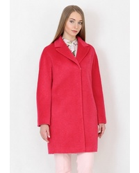 Женское ярко-розовое пальто от Lea Vinci