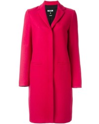 Женское ярко-розовое пальто от MSGM