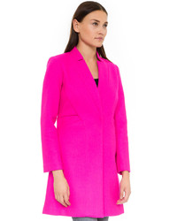 Женское ярко-розовое пальто от Milly