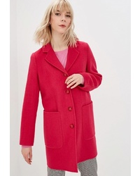 Женское ярко-розовое пальто от United Colors of Benetton