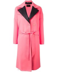 Женское ярко-розовое пальто от Versace