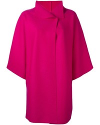 Женское ярко-розовое пальто