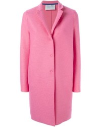 Женское ярко-розовое пальто