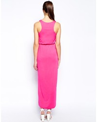 Ярко-розовое платье-макси от AX Paris