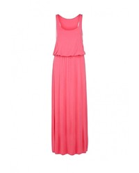 Ярко-розовое платье-макси от Edge Clothing