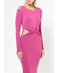 Ярко-розовое платье-макси от Glamorous