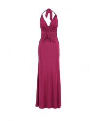 Ярко-розовое платье-макси от Goddiva