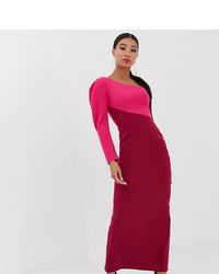 Ярко-розовое платье-макси от Yaura