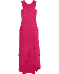 Ярко-розовое платье-миди от Antonio Berardi