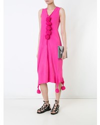Ярко-розовое платье-миди от Comme Des Garçons Vintage