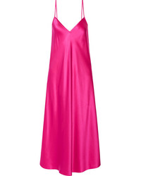 Ярко-розовое платье-миди от Ellery