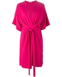 Ярко-розовое платье-миди от Issa