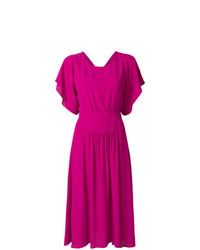 Ярко-розовое платье-миди от N°21