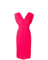 Ярко-розовое платье-миди от P.A.R.O.S.H.