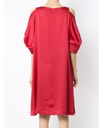 Ярко-розовое платье прямого кроя от Gloria Coelho