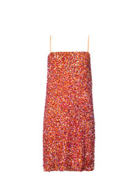 Ярко-розовое платье прямого кроя от Jeffrey Dodd