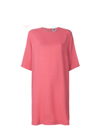Ярко-розовое платье прямого кроя от M Missoni