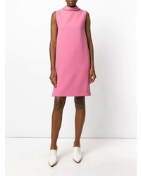 Ярко-розовое платье прямого кроя от Marni