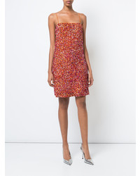 Ярко-розовое платье прямого кроя от Jeffrey Dodd