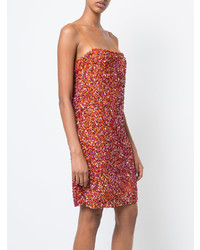 Ярко-розовое платье прямого кроя от Jeffrey Dodd