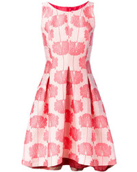 Ярко-розовое платье с пышной юбкой с цветочным принтом от P.A.R.O.S.H.