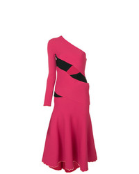Ярко-розовое платье с пышной юбкой от Proenza Schouler
