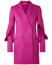Ярко-розовое платье-смокинг
