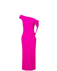 Ярко-розовое платье-футляр от Christian Siriano