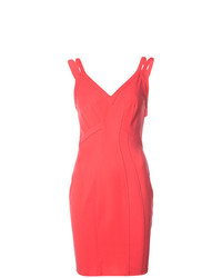 Ярко-розовое платье-футляр от Zac Zac Posen