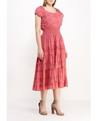 Ярко-розовое платье от Indiano Natural