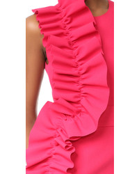 Ярко-розовое платье от MSGM