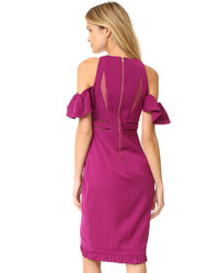 Ярко-розовое платье от Three floor